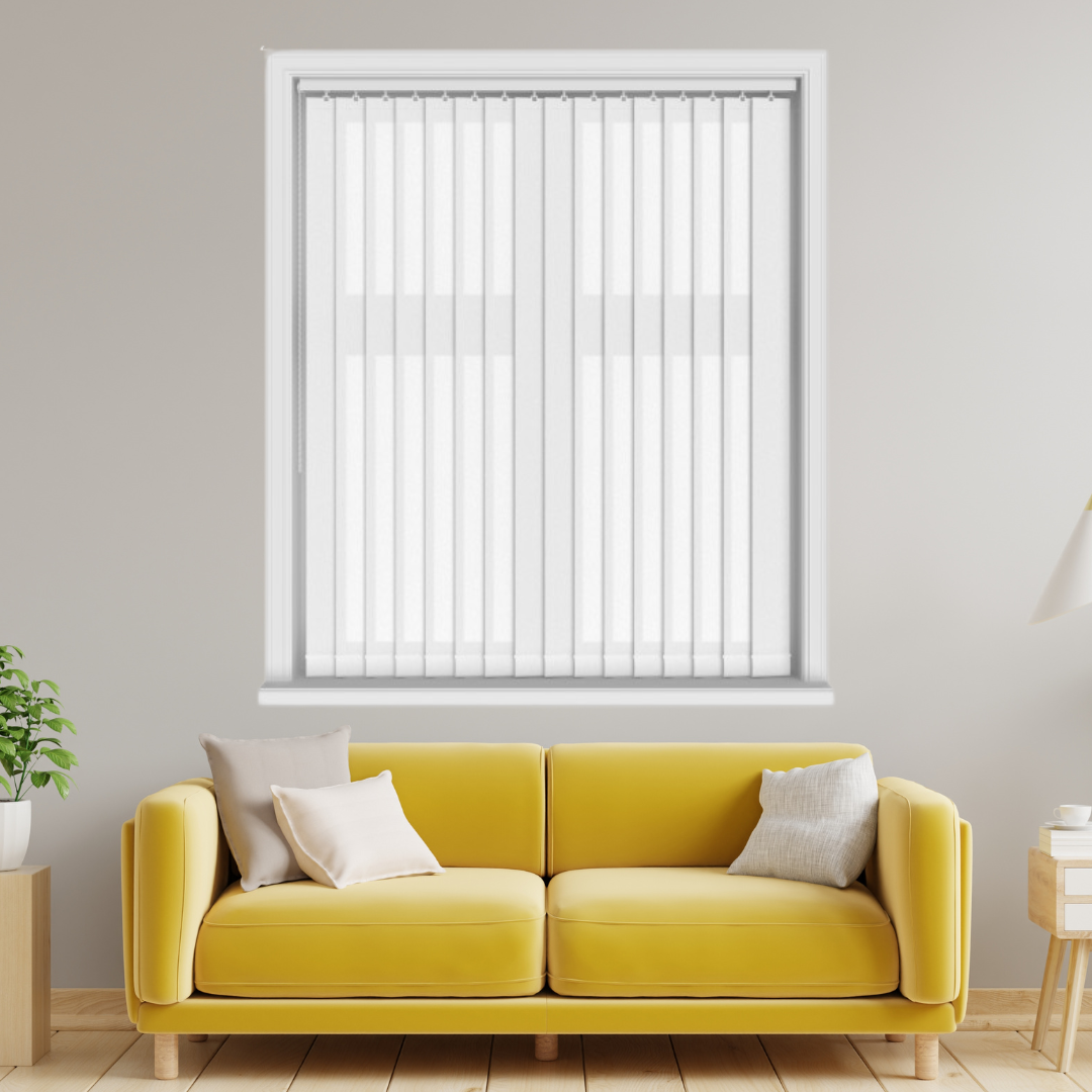 Everest Blue Vertical Blinds With Headrail - Image 6
