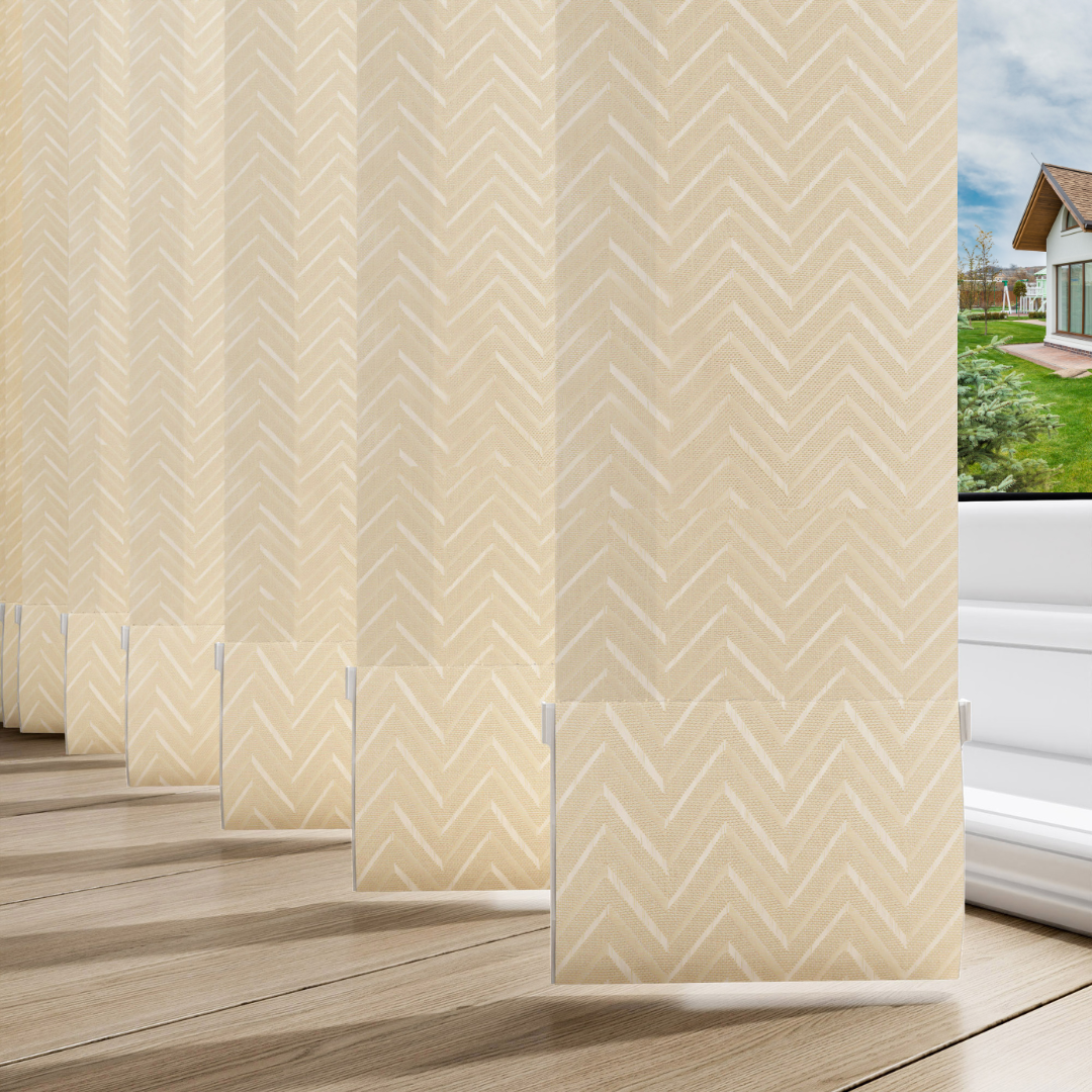 Everest Snow Vertical Blinds With Headrail - Image 2