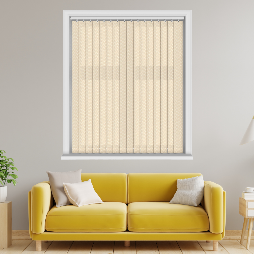 Everest Snow Vertical Blinds With Headrail - Image 6