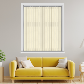 Rome Beige Vertical Blinds With Headrail