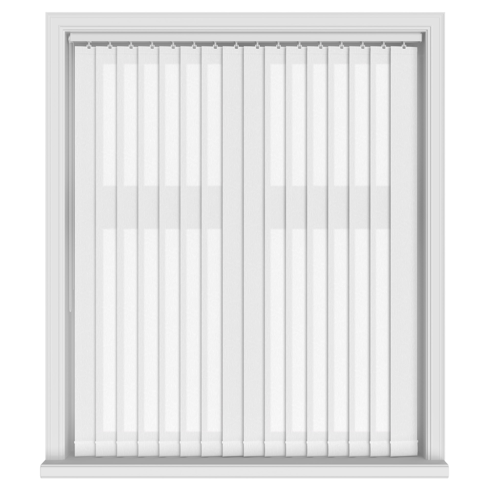 Everest Blue Vertical Blinds With Headrail - Image 3