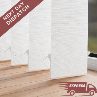 Barclay Pure White Replacement Vertical Slats - Flash Sale!