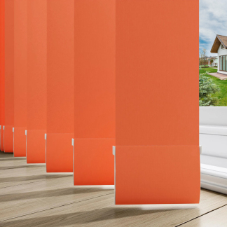Bella Jazz Orange Replacement Vertical Slats - ONLY 45M LEFT