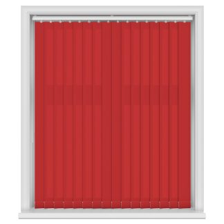 Arona Siren Red Vertical Blinds With Headrail