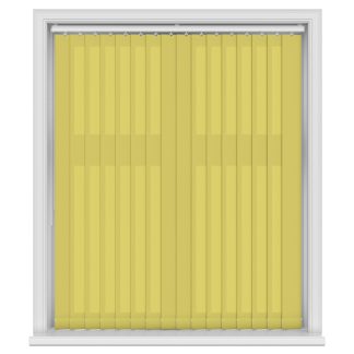Arona Zest Yellow Vertical Blinds With Headrail
