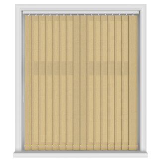 Henlow Shell Yellow Vertical Blinds With Headrail