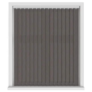 Legacy Thunder Black Vertical Blinds With Headrail