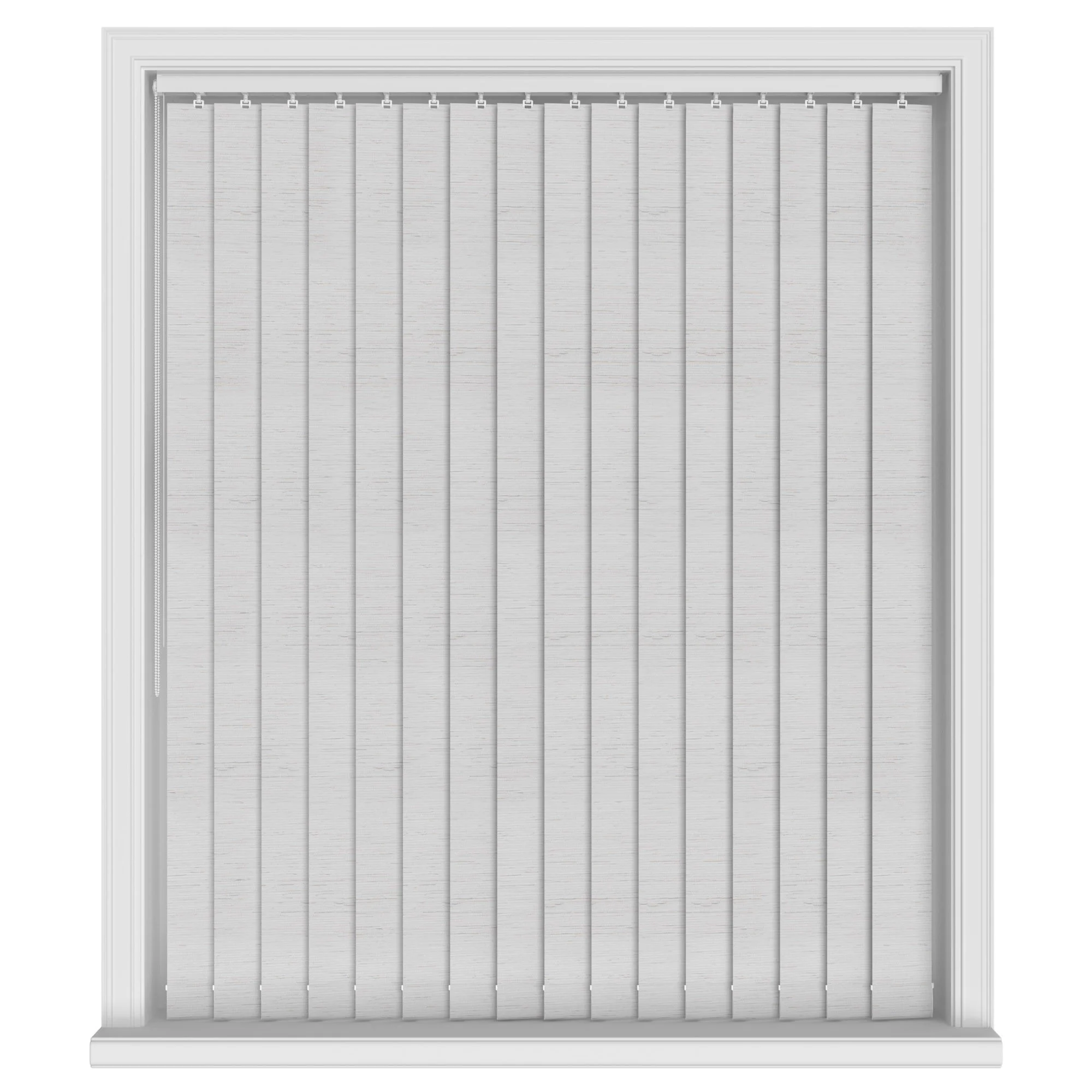 Plaza Steel Grey/Silver Vertical Blinds With Headrail - Image 2