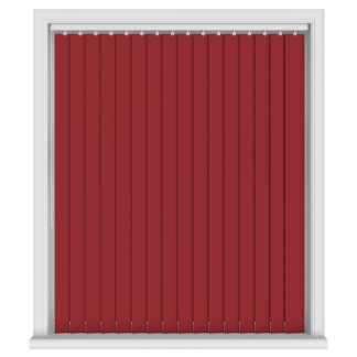 Unilux Lava Red Vertical Blinds With Headrail