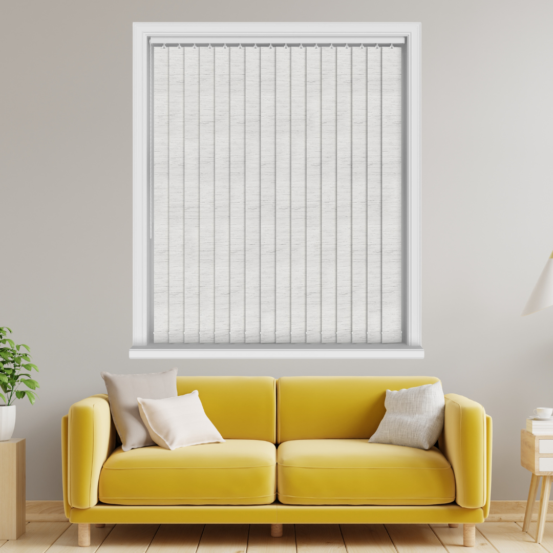 Plaza Whisper Vertical Blinds With Headrail