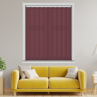 Carnival Malbec Vertical Blinds 127mm With Headrail