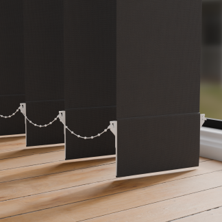 Bella Noir Black Replacement Vertical Slats