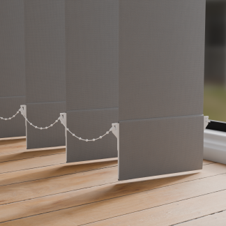 Alara Slate Grey/Silver Replacement Vertical Slats