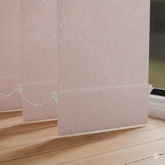 Glimpse Blush Pink Replacement Vertical Slats 127mm