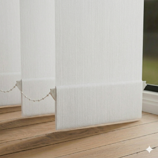 Glimpse Snowdrop White Replacement Vertical Slats 127mm